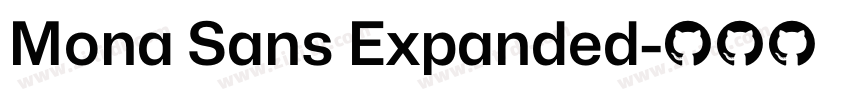Mona Sans Expanded字体转换